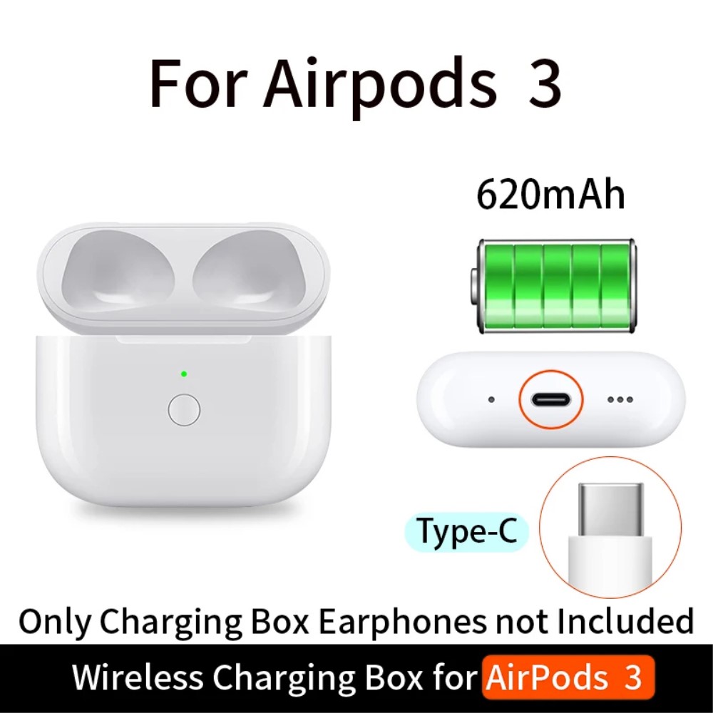  AirPods 3 Trådlöst Laddningsfodral USB-C