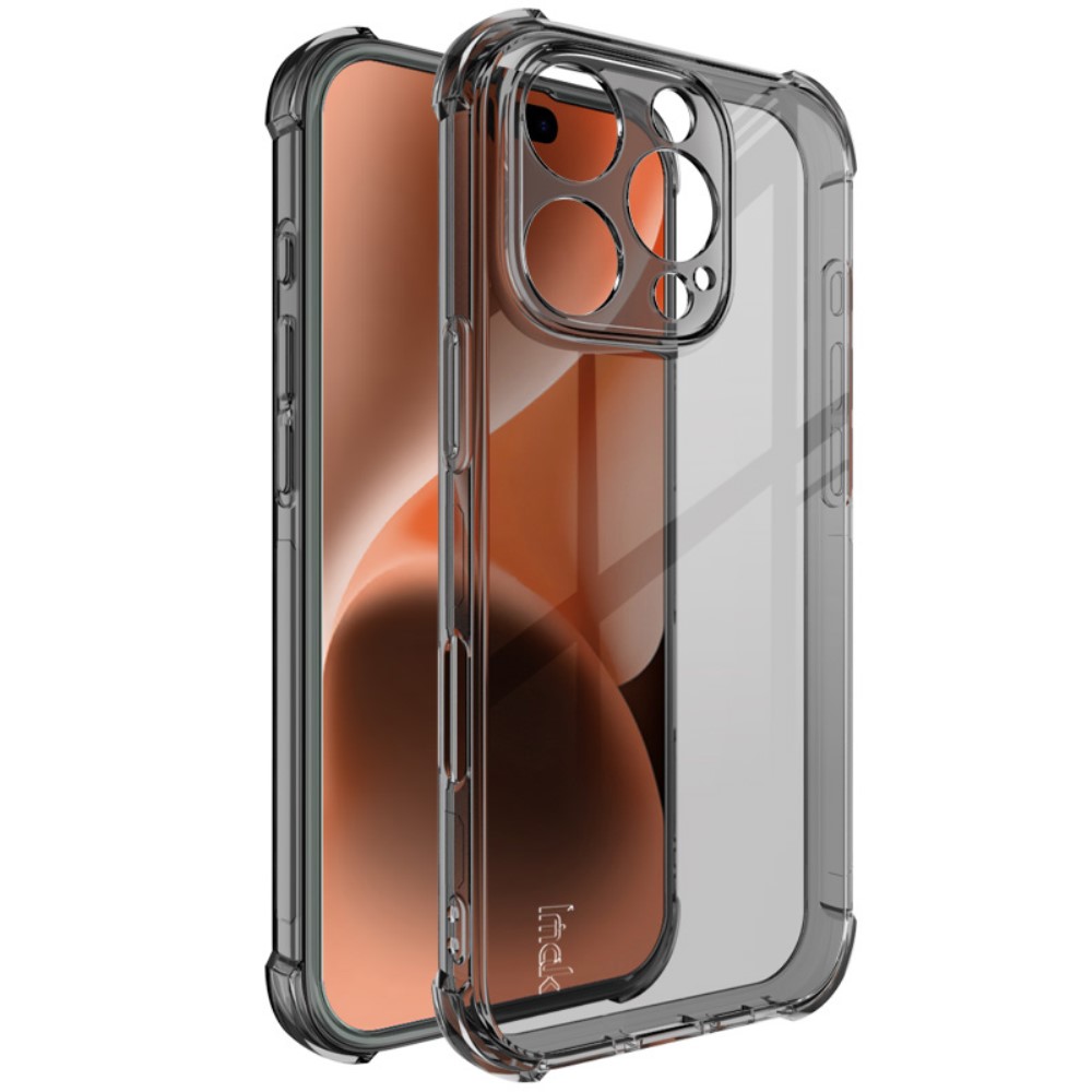IMAK IMAK iPhone 16 Pro Skal Shockproof TPU Tonad Svart