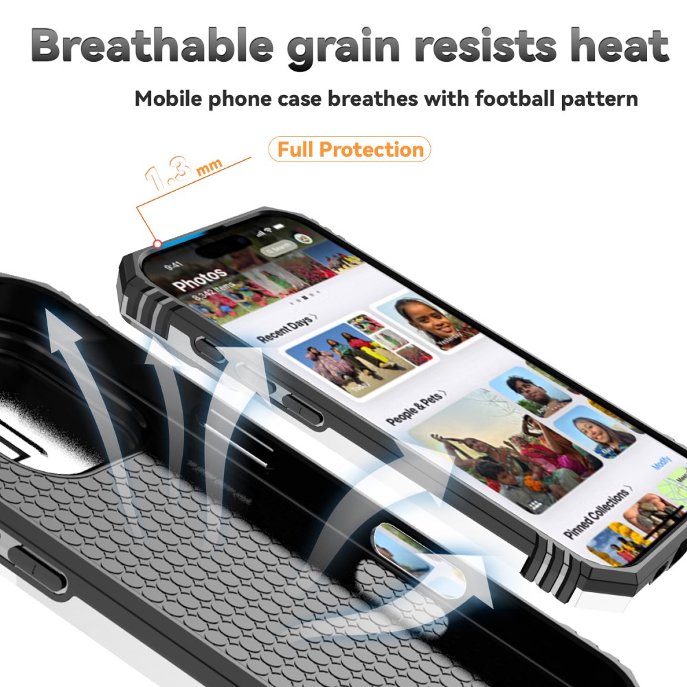  iPhone 16 Pro Max Skal CamShield Ring Hybrid Silver