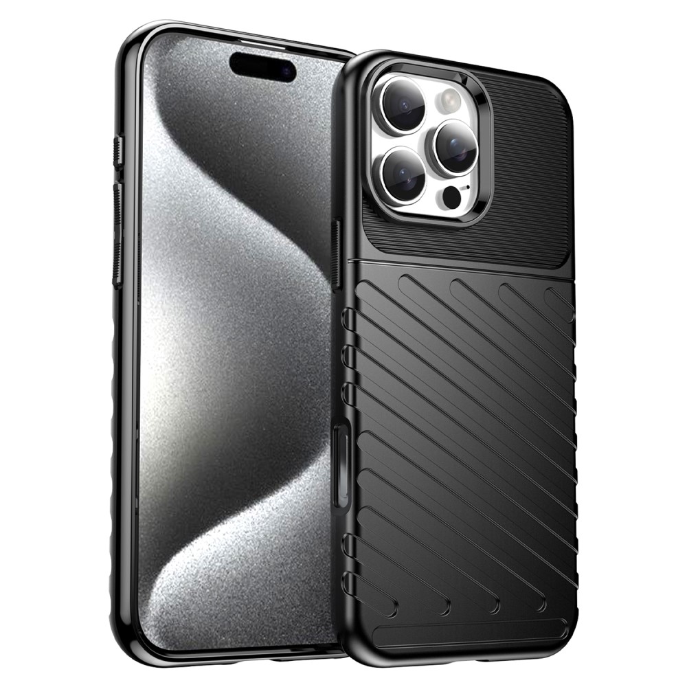  iPhone 16 Pro Max Skal Twill Textur Svart