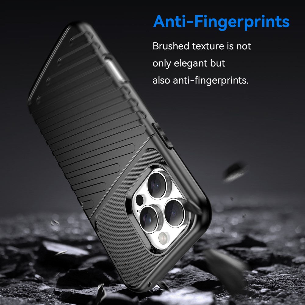  iPhone 16 Pro Max Skal Twill Textur Svart