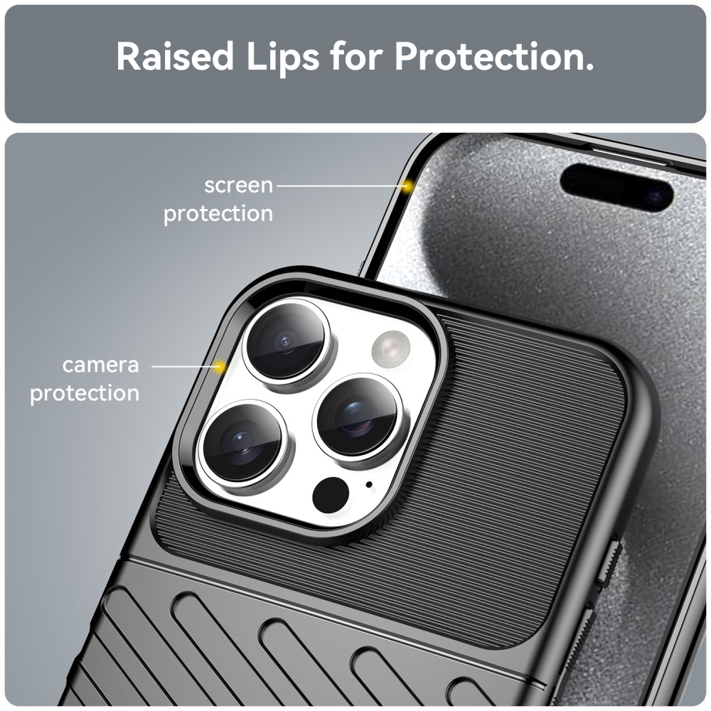  iPhone 16 Pro Max Skal Twill Textur Svart