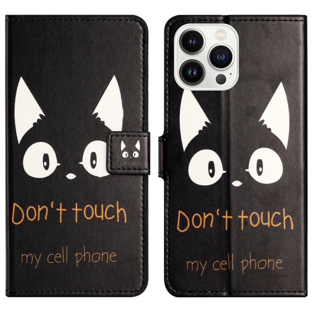  iPhone 16 Pro Max Fodral Med Tryck Dont Touch Katt