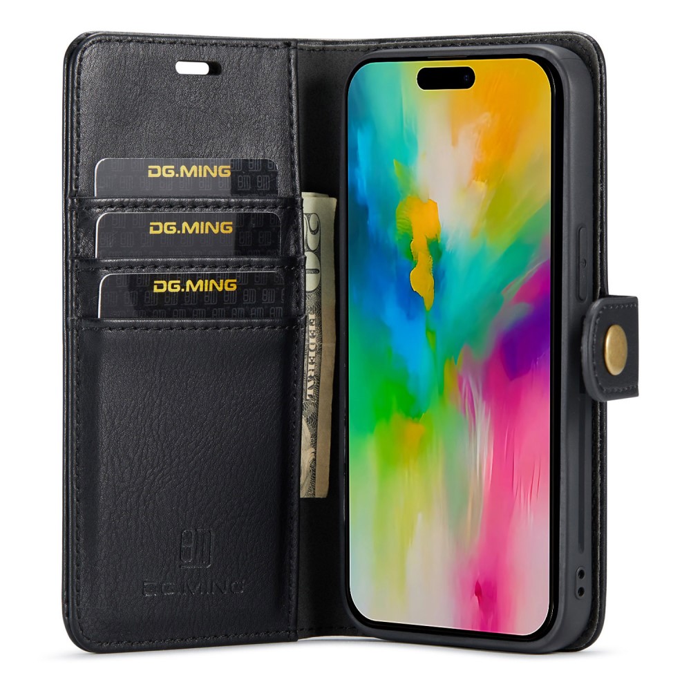 DG.MING DG.MING iPhone 16 Pro Fodral 2in1 Magnet Svart