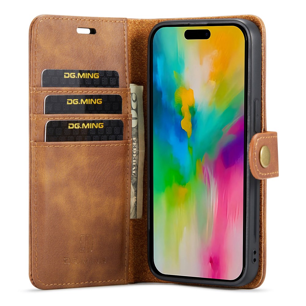 DG.MING DG.MING iPhone 16 Pro Max Fodral 2in1 Magnet Brun