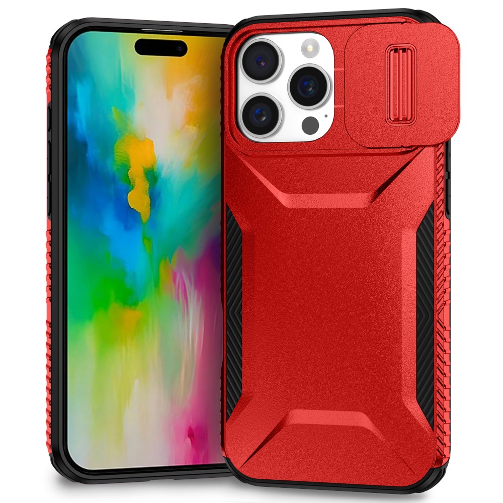  iPhone 16 Pro Skal CamShield Hybrid Röd