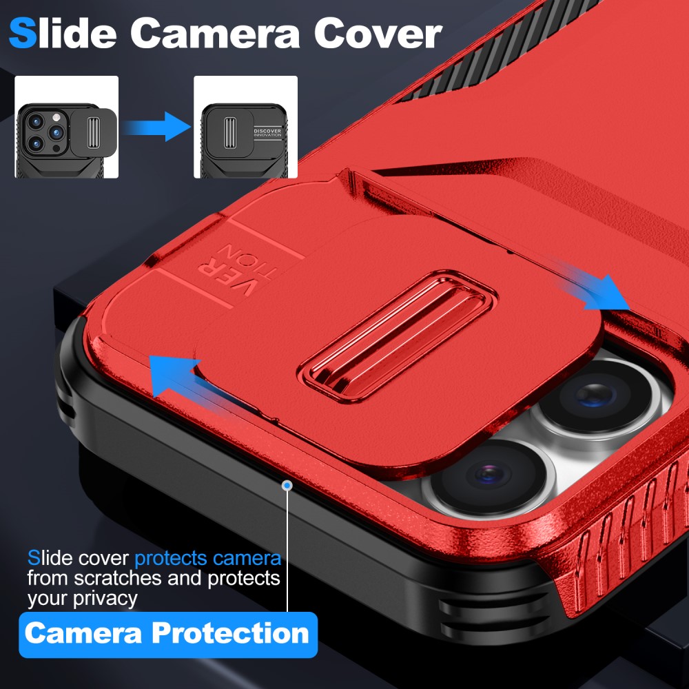  iPhone 16 Pro Skal CamShield Hybrid Röd