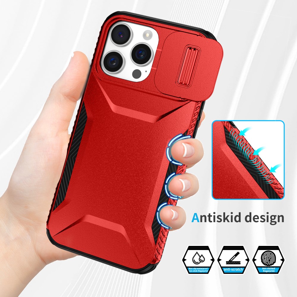  iPhone 16 Pro Skal CamShield Hybrid Röd