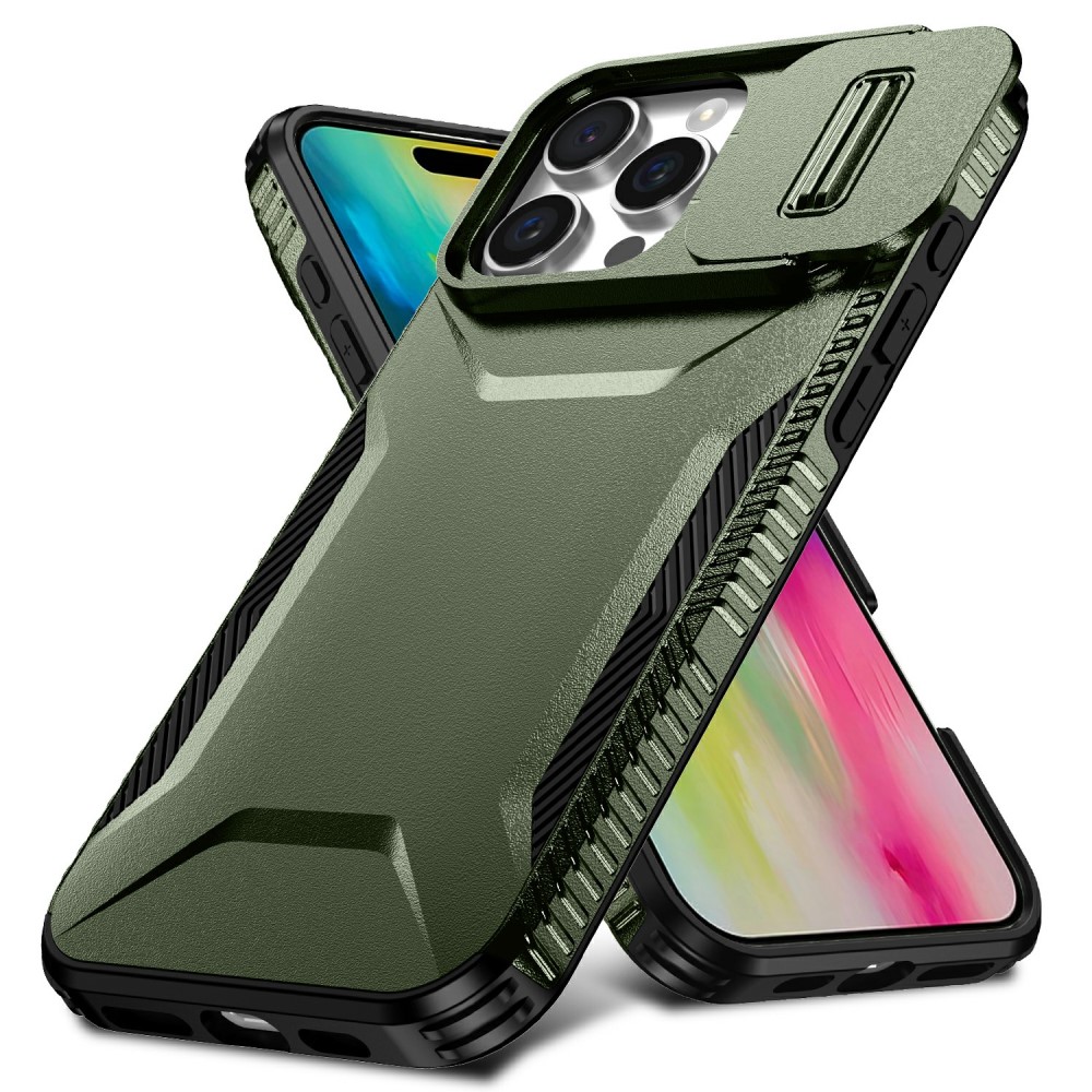  iPhone 16 Pro Max Skal CamShield Hybrid Grön