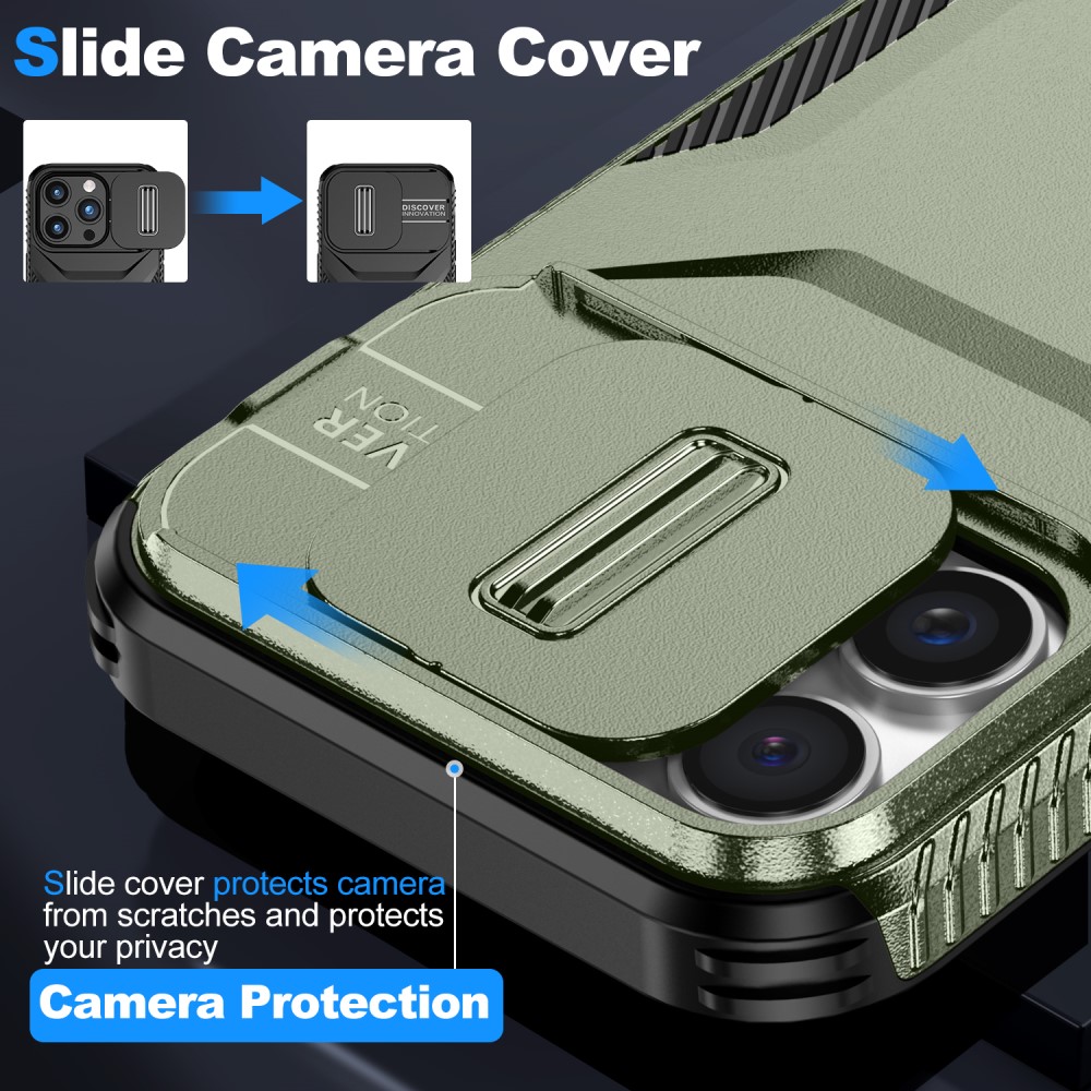  iPhone 16 Pro Max Skal CamShield Hybrid Grön