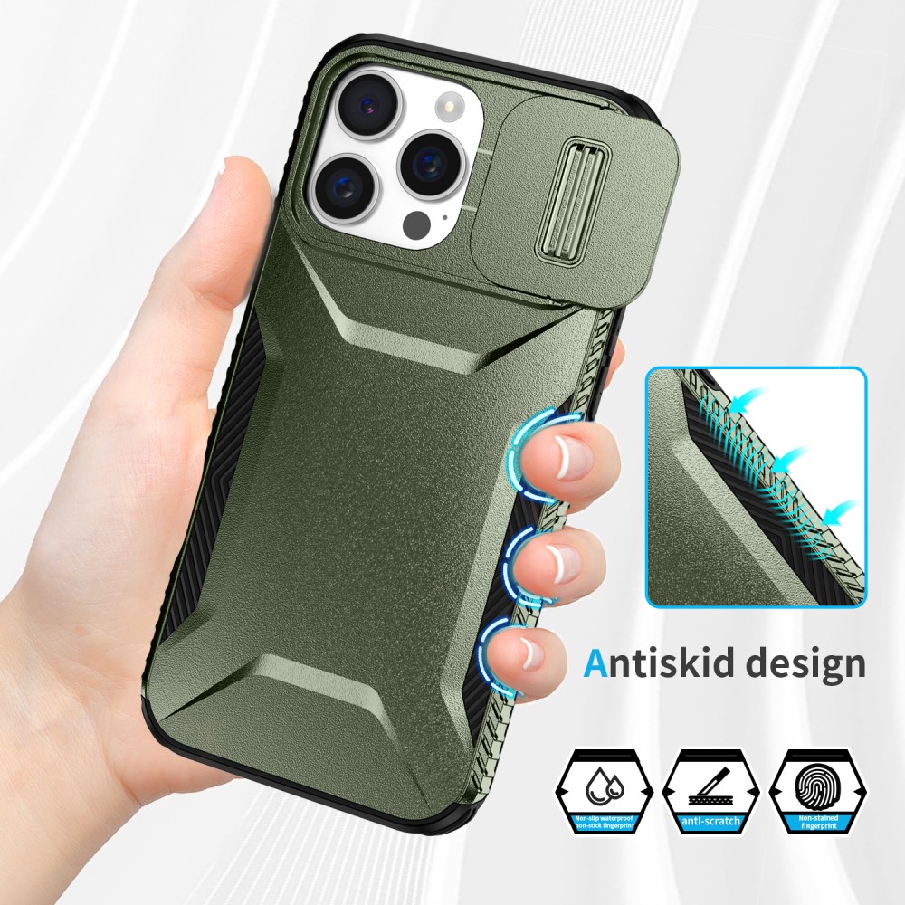  iPhone 16 Pro Max Skal CamShield Hybrid Grön