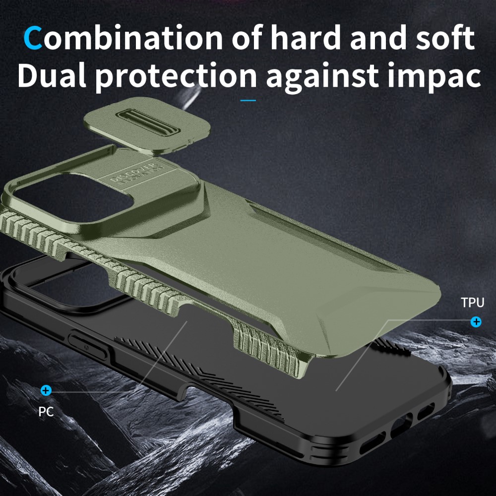 iPhone 16 Pro Max Skal CamShield Hybrid Grön