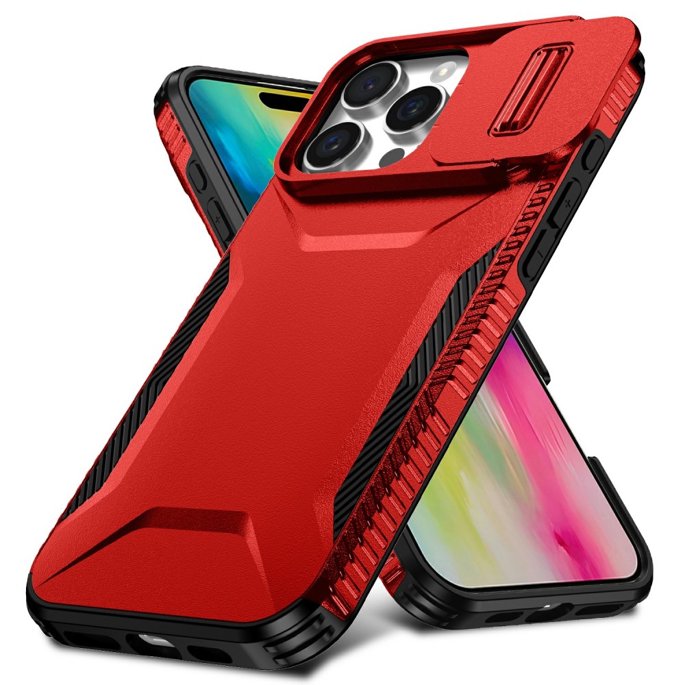  iPhone 16 Pro Max Skal CamShield Hybrid Röd