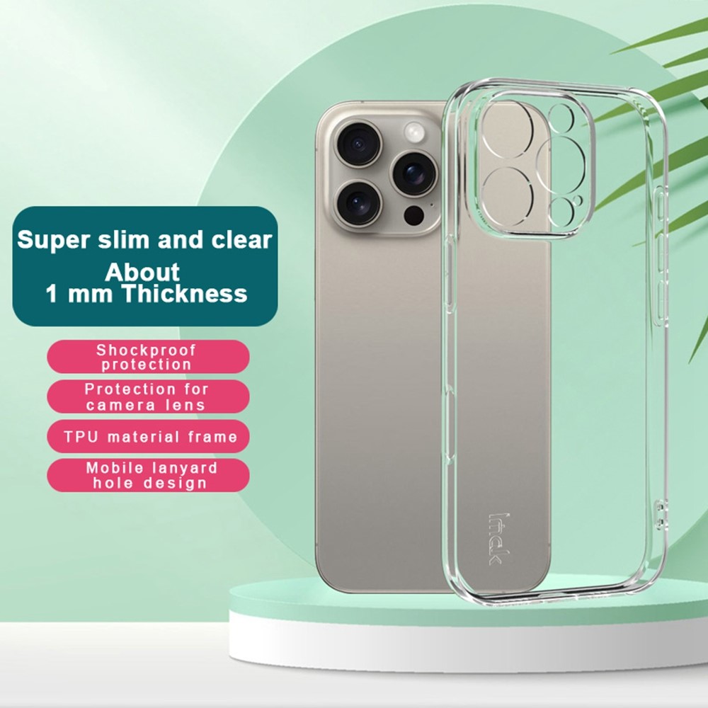 IMAK IMAK iPhone 16 Pro Skal TPU Transparent