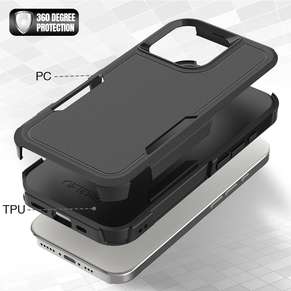  iPhone 16 Pro Skal Extreme Shockproof Svart