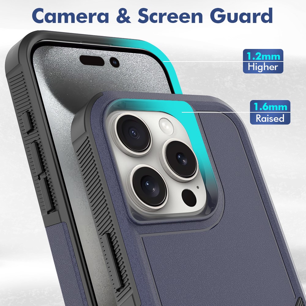  iPhone 16 Pro Skal Extreme Shockproof Mörk Blå