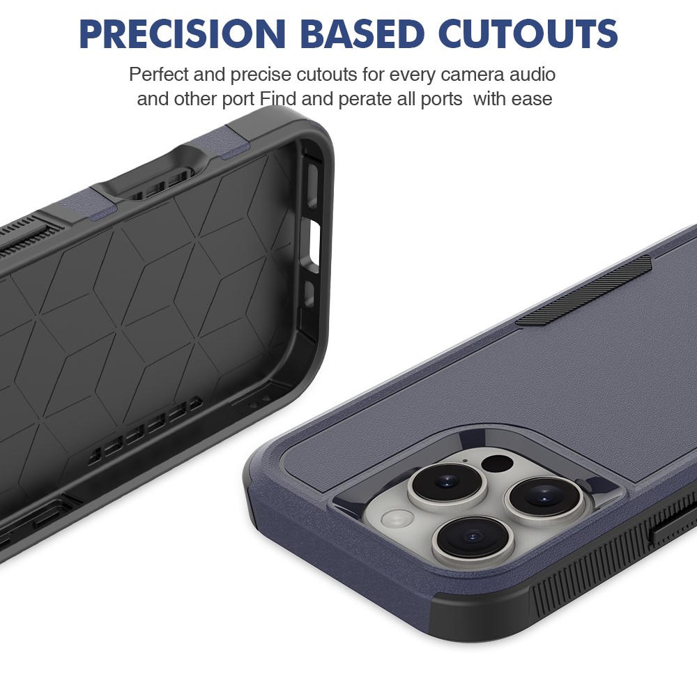  iPhone 16 Pro Skal Extreme Shockproof Mörk Blå