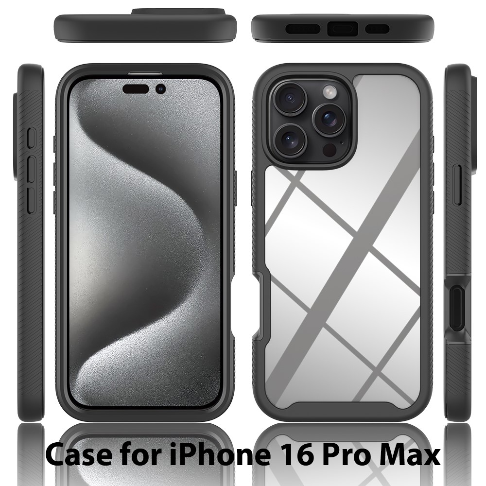  iPhone 16 Pro Max Skal 360 Hybrid Defence Svart