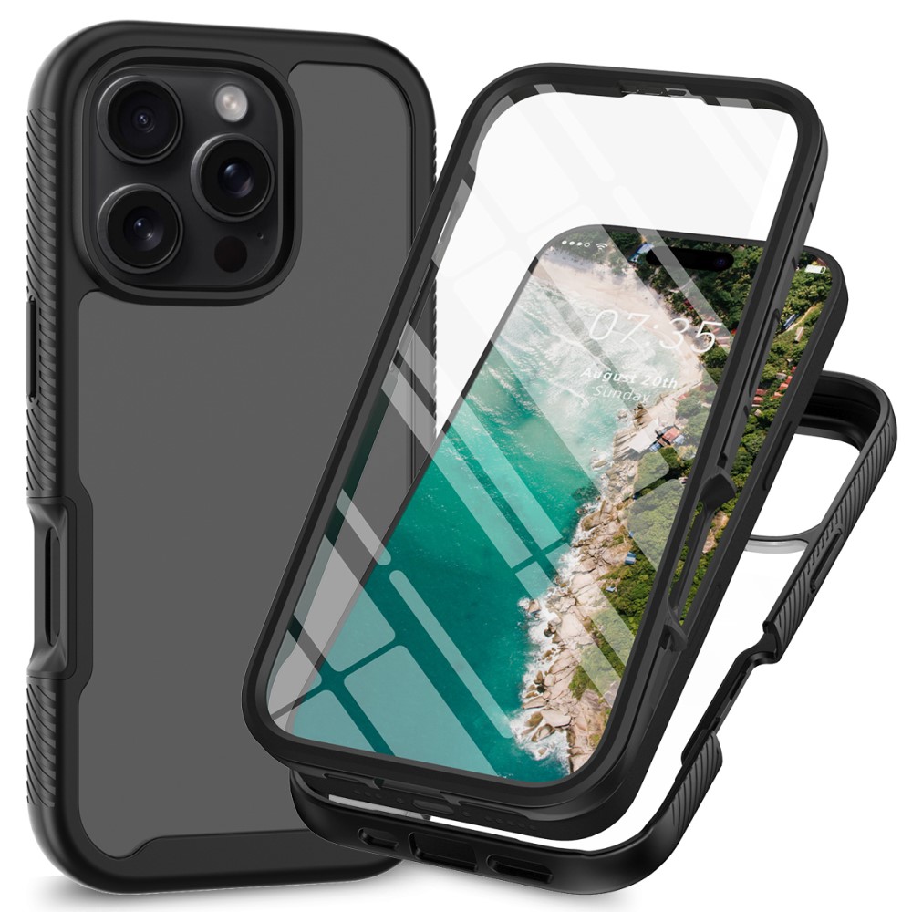  iPhone 16 Pro Skal 360 Hybrid Defence Svart