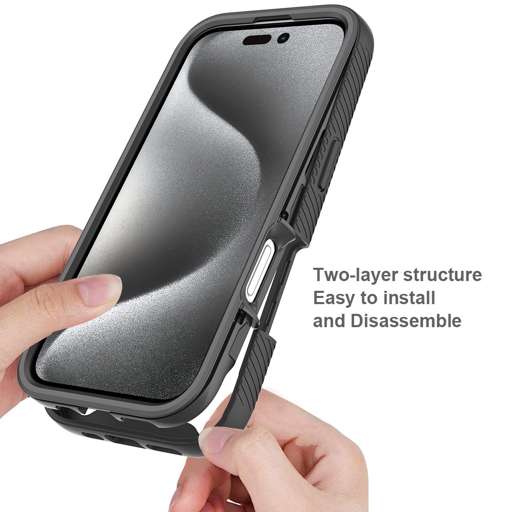  iPhone 16 Pro Skal 360 Hybrid Defence Svart