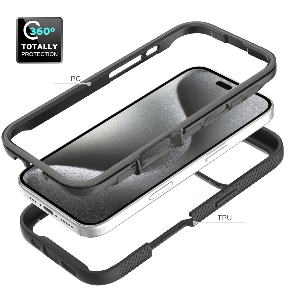  iPhone 16 Pro Skal 360 Hybrid Defence Svart