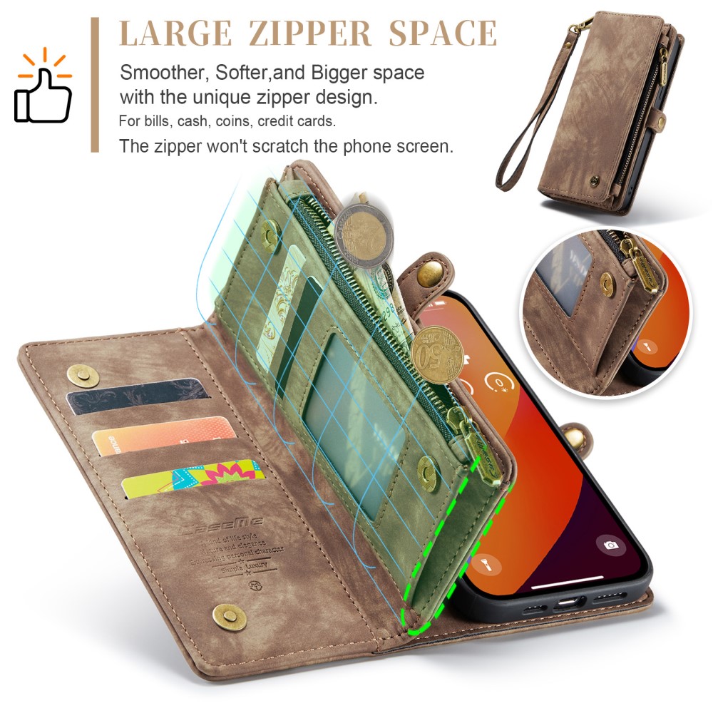 CASEME CASEME iPhone 16 Pro Max Fodral Multifunktionell Brun