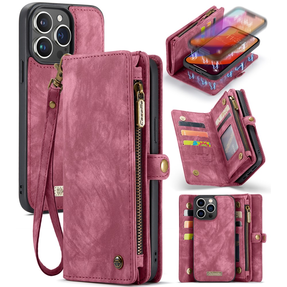 CASEME CASEME iPhone 16 Pro Fodral Multifunktionell Röd
