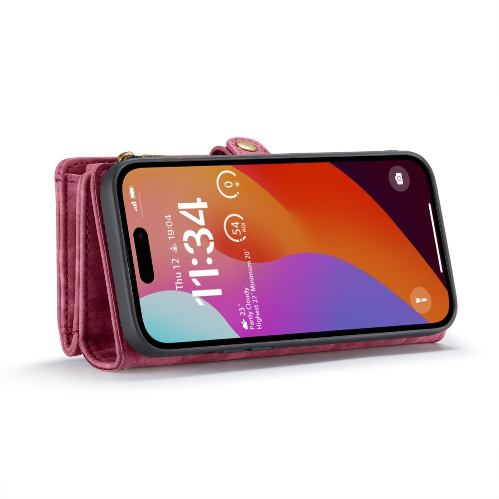 CASEME CASEME iPhone 16 Pro Fodral Multifunktionell Röd
