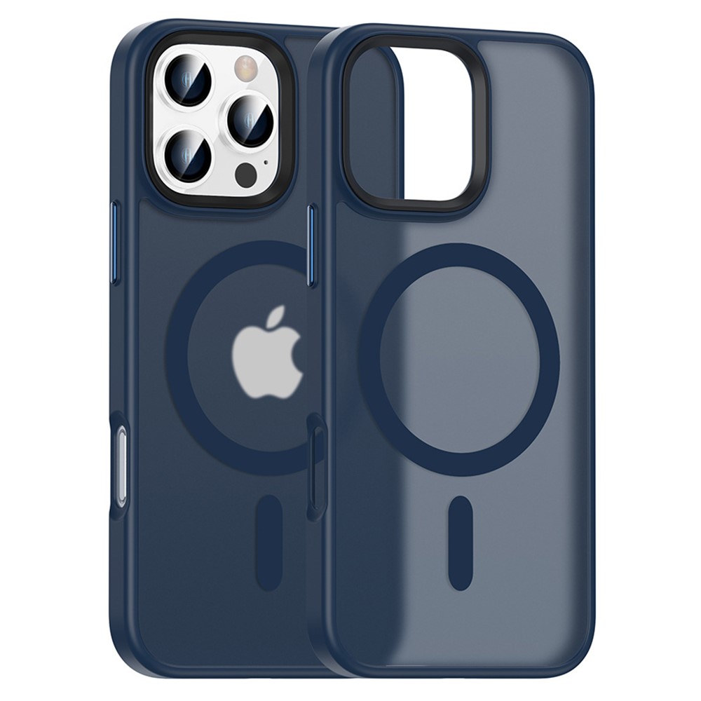  iPhone 16 Pro Max Skal MagSafe Hybrid Mörk Blå
