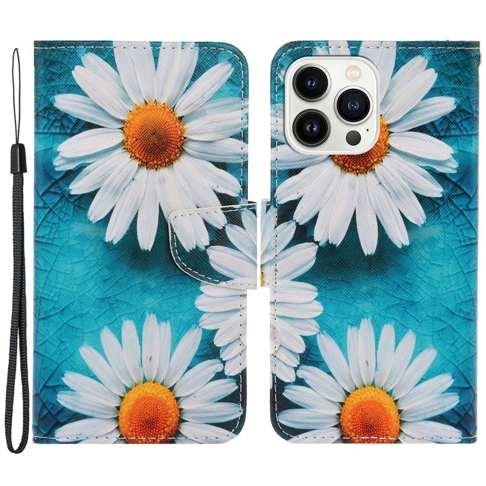  iPhone 16 Pro Fodral Med Tryck Blommor