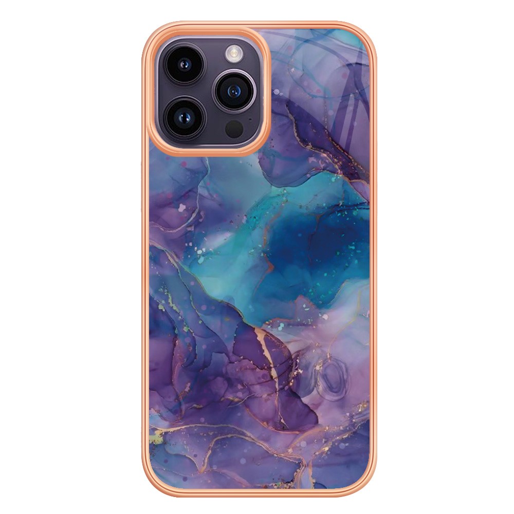  iPhone 16 Pro Skal TPU Marmor Lila