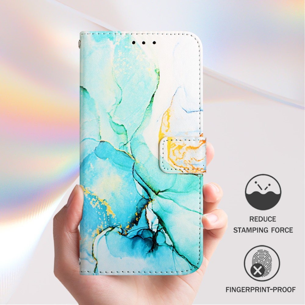  iPhone 16 Pro Fodral Marmor Grön