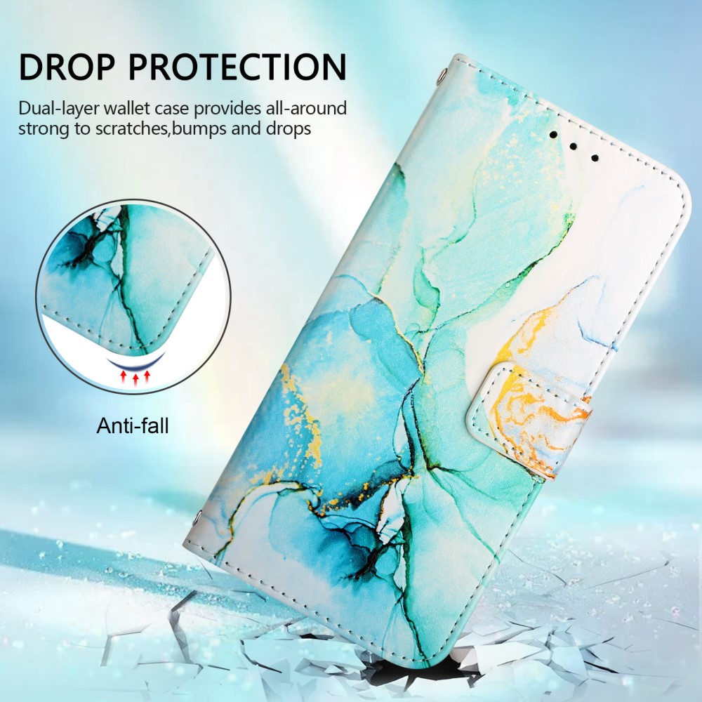  iPhone 16 Pro Fodral Marmor Grön