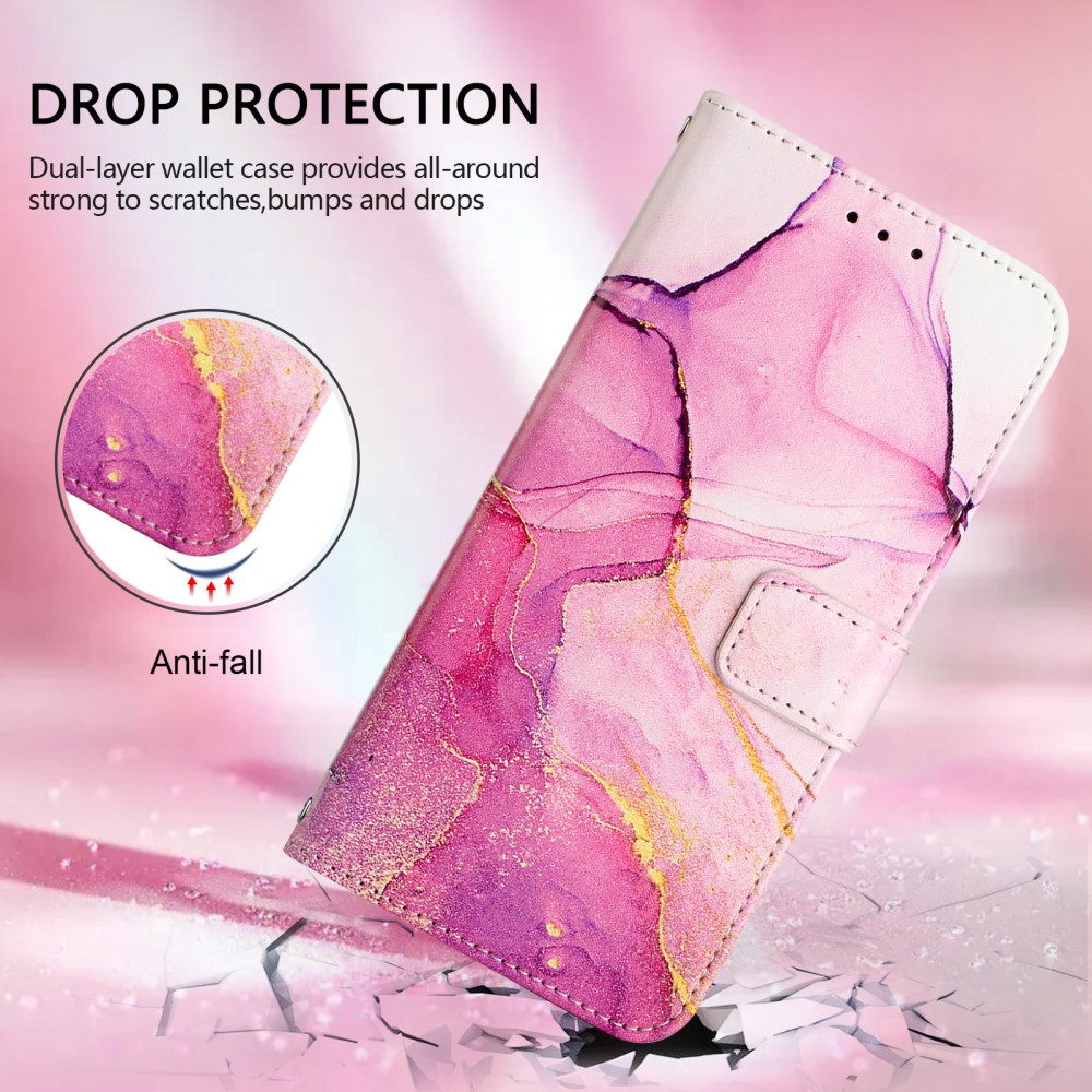  iPhone 16 Pro Max Fodral Marmor Rosa