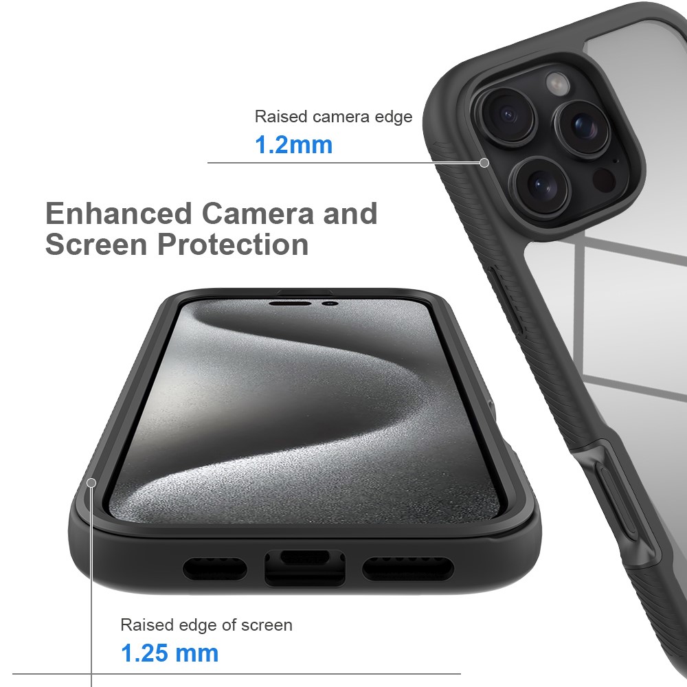  iPhone 16 Pro Skal MagSafe 360 Hybrid Defence Svart