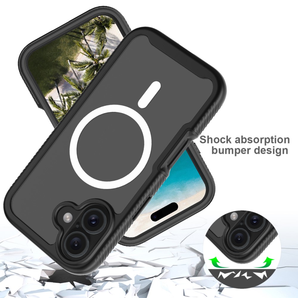  iPhone 16 Pro Skal MagSafe 360 Hybrid Defence Svart