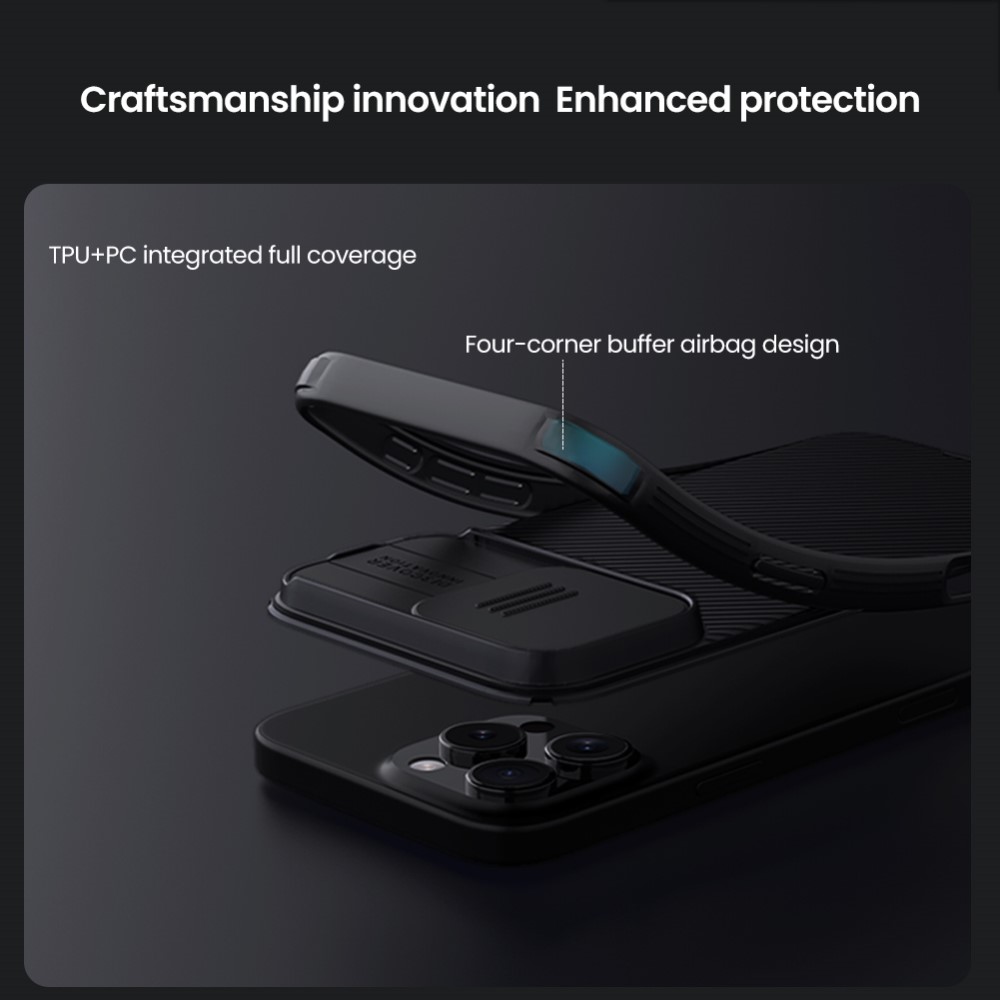 NILLKIN NILLKIN iPhone 16 Pro Max Skal MagSafe CamShield Pro Lila