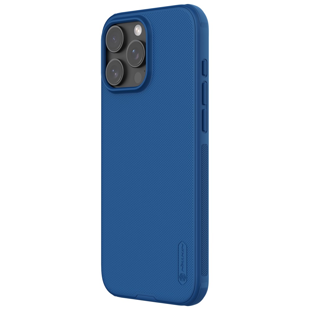 NILLKIN NILLKIN iPhone 16 Pro Skal Frosted Shield Pro Blå