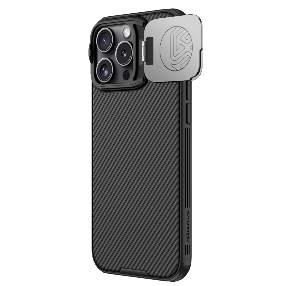 NILLKIN NILLKIN iPhone 16 Pro Max Skal CamShield Prop Kickstand Svart