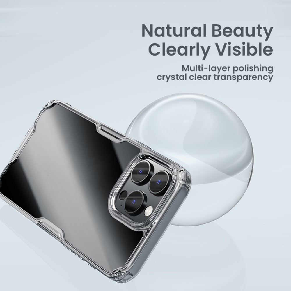 NILLKIN NILLKIN iPhone 16 Pro Max Skal Nature Pro Transparent