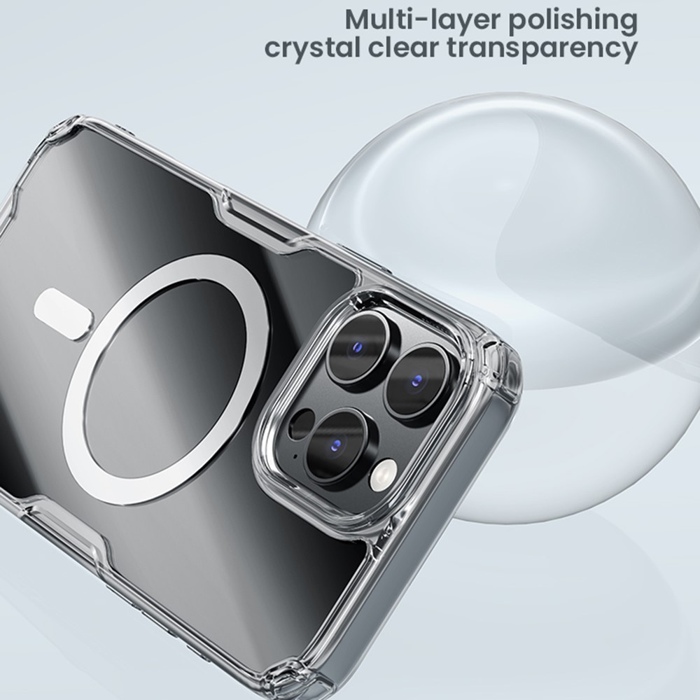 NILLKIN NILLKIN iPhone 16 Pro Max Skal MagSafe Pro Transparent