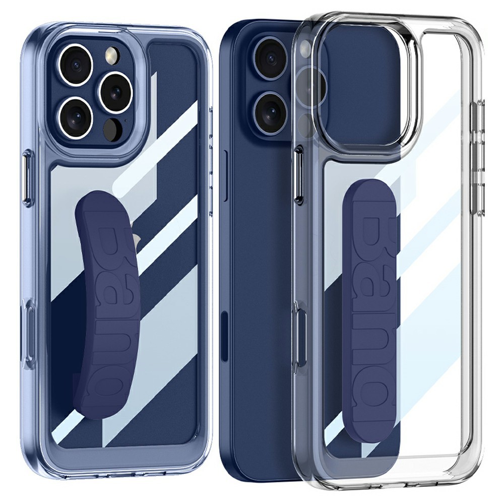 GKK GKK iPhone 16 Pro Skal Hand Strap Hybrid Blå