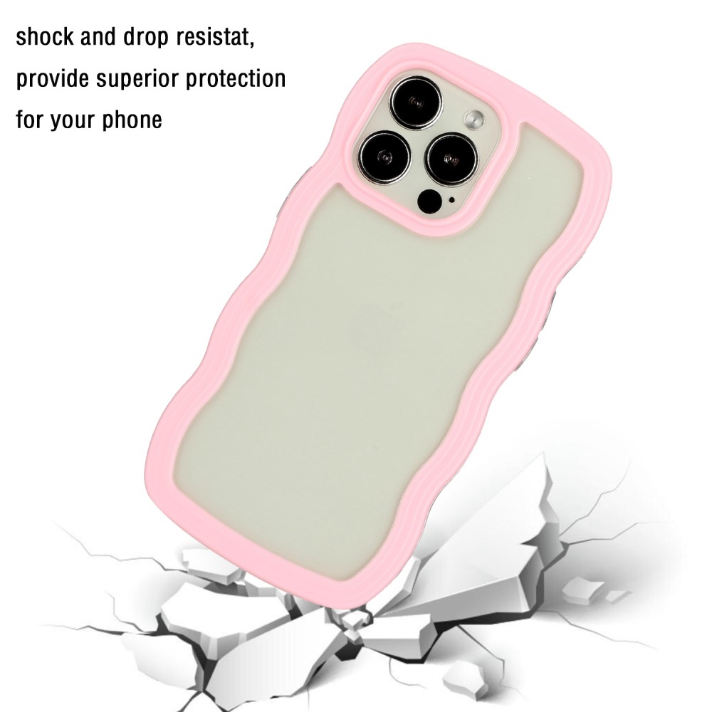  iPhone 16 Pro Skal Wavy Hybrid Rosa