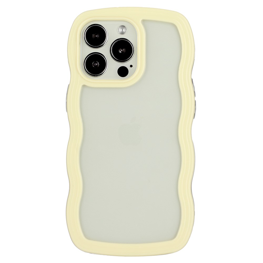  iPhone 16 Pro Skal Wavy Hybrid Gul