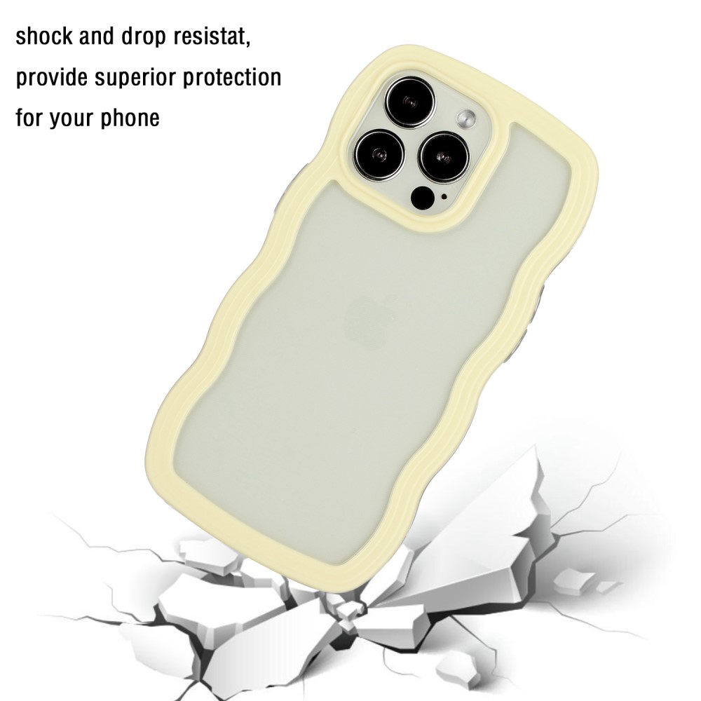  iPhone 16 Pro Skal Wavy Hybrid Gul