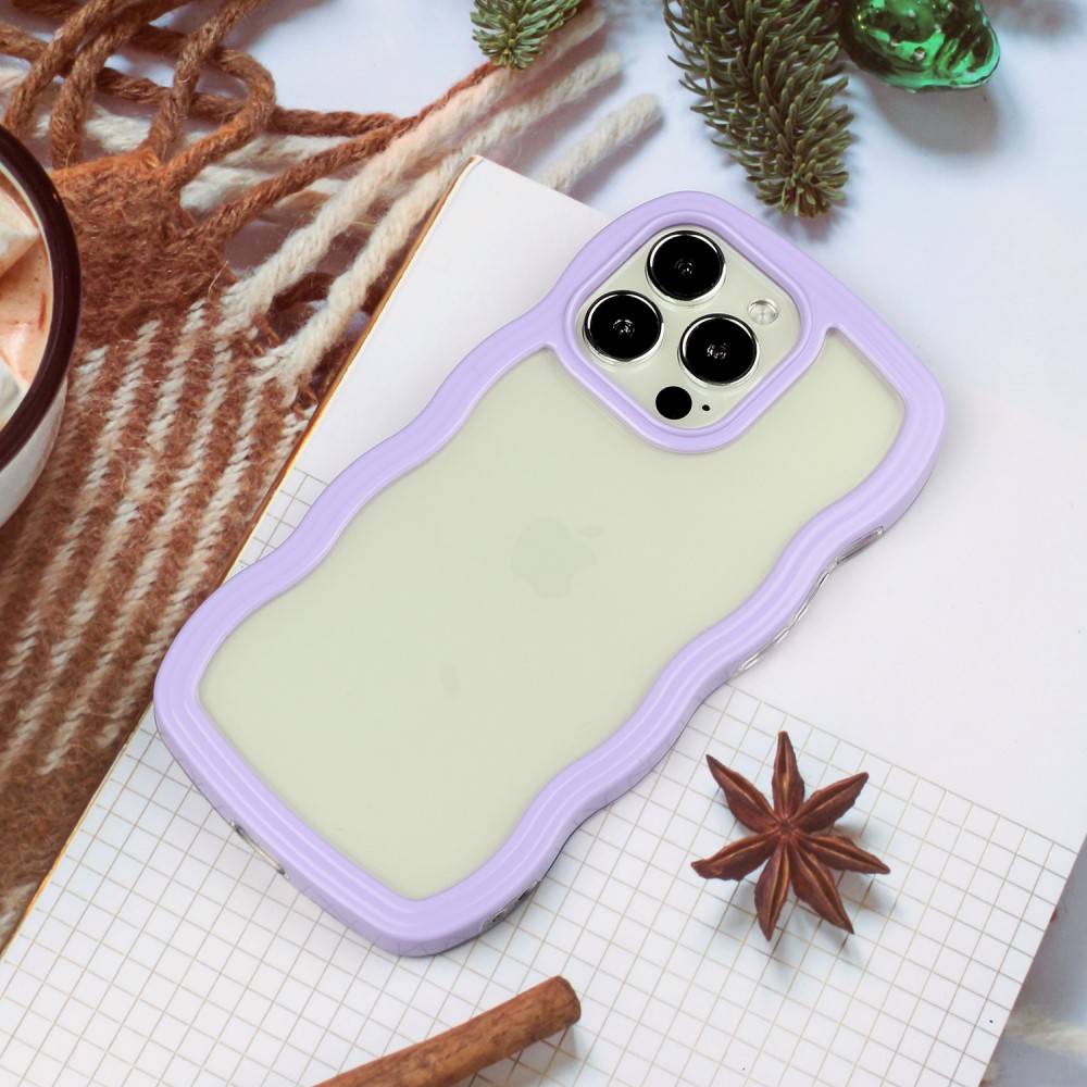  iPhone 16 Pro Skal Wavy Hybrid Lila