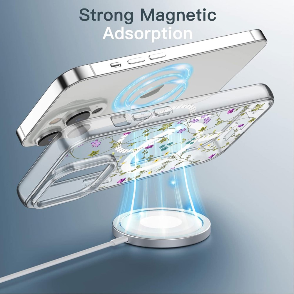  iPhone 16 Pro Max Skal MagSafe Blommor