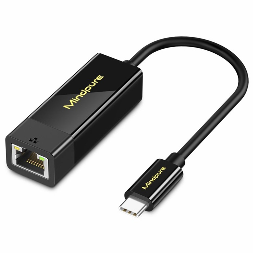 MINDPURE MINDPURE USB-C - RJ45 Nätverksadapter Svart
