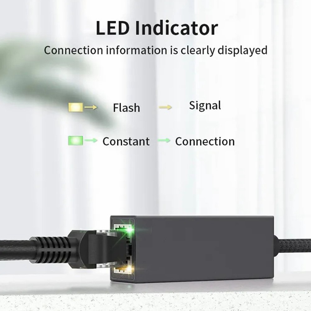 MINDPURE MINDPURE USB-C - RJ45 Nätverksadapter Svart