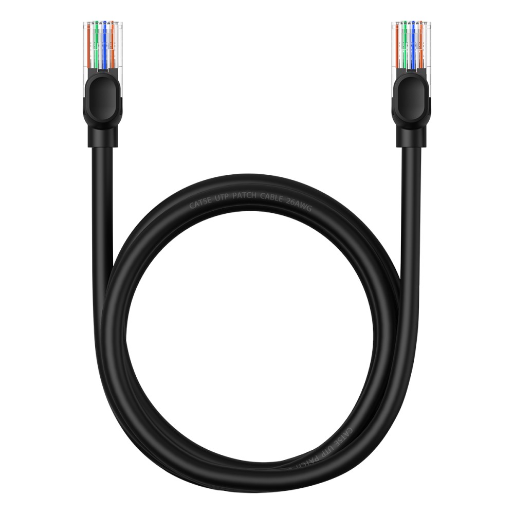 BASEUS BASEUS 1.5 m Cat5 RJ45 Nätverkskabel Svart